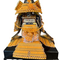 Casque et armure de samouraï japonais May Doll, modèle de grande taille, doré, 100% fait main