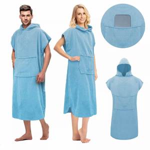 Custom Pattern Absorb Sweating Poncho <b>Robe</b> Hooded Beach Organic <b>Changing</b> Surf <b>Towel</b> Cotton for Adults - Product Image 1