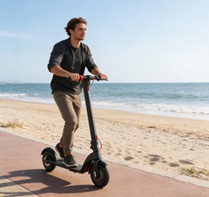 <span class=keywords><strong>Trottinette</strong></span> électrique pliable pour adultes et adolescents, moteur haute performance 350W, batterie longue autonomie, système de freinage double, transport facile pour les trajets quotidiens - Product Image 2