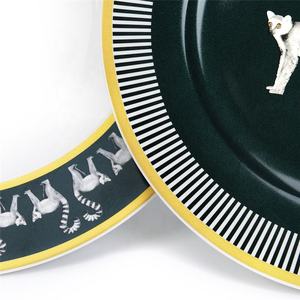 Wholesale Luxury Dinner <b>Set</b> New Design Custom Ceramic <b>Dinnerware</b> <b>Sets</b> Madagascar Animal Inspired Dishes & Plates - Product Image 2