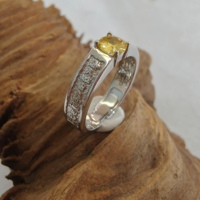 Anillos de Boda Elegantes de Plata 925 Amarilla para Mujer, con Acabado Pulido de Alto Brillo, Joyería Antideslustre para Protección, Anillo de Regalo