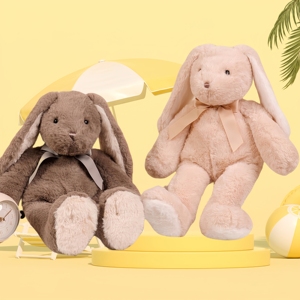 Juguetes de Peluche de Conejo Gris Beige de Alta Calidad, Animales de Peluche al por Mayor - Product Image 1