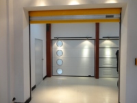 Prix d'usine Porte électrique automatique moderne Portes industrielles à action rapide Portes de séparation en acier inoxydable