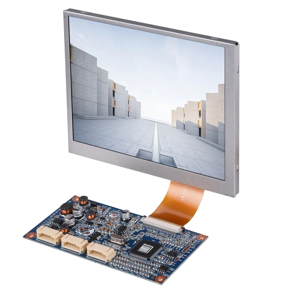 5.6 אינץ LCD מודול עם VGA קלט AV קלט לוח מקשים התאמת OSD תפריט Innolux LCD