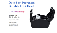 Impresora de Impacto de Alta Velocidad X-printer de 80 mm y 9 Pines, Impresora Matricial de Puntos con Interfaz USB para Windows/Android/Linux, Impresora POS para Restaurantes
