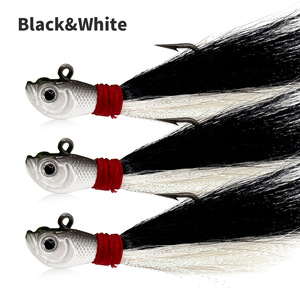 Weihe 5 cái móc đầu lông Hươu Mồi Câu Cá Mồi câu cá có râu - Product Image 3