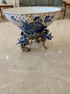 Vasi da tavolo in ceramica moderna in ceramica blu e bianco con <span class=keywords><strong>disegno</strong></span> a mano per la decorazione domestica - Product Image 4