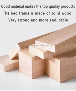 Meubles de chambre à coucher modernes au design agréable rangement multifonctionnel en cuir tissu Message Tatami lits en bois king size - Product Image 3