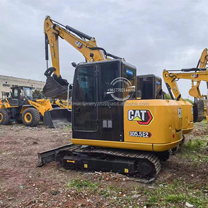 Caterpillar d'occasion pour excavatrice CAT 305.5E2, mini-pelle hydraulique sur chenilles de 5 tonnes à faible durée de fonctionnement, d'occasion à vendre - Product Image 1