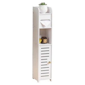 Armadietto del bagno della fabbrica autoportante con supporto di <span class=keywords><strong>carta</strong></span> <span class=keywords><strong>igienica</strong></span> scaffale del bagno con <span class=keywords><strong>porta</strong></span> - Product Image 5