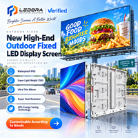 Écran LED extérieur fixe pour publicité commerciale dans les centres commerciaux, 6 mm, 5760 x 3840 mm, IP65, étanche, 3840 Hz