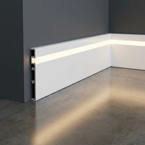 Plinthe LED moderne en aluminium, éclairage étanche pour hôtel, cuisine, chambre - Product Image 1