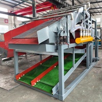 Crible vibrant doré 1530 incliné avec récupération par tapis d'eau pour l'extraction de sable alluvial