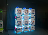Vente en gros d'usine Jouet d'amusement Capsule Machine de jeu Chat de dessin animé Distributeur automatique d'œufs torsadés à vendre