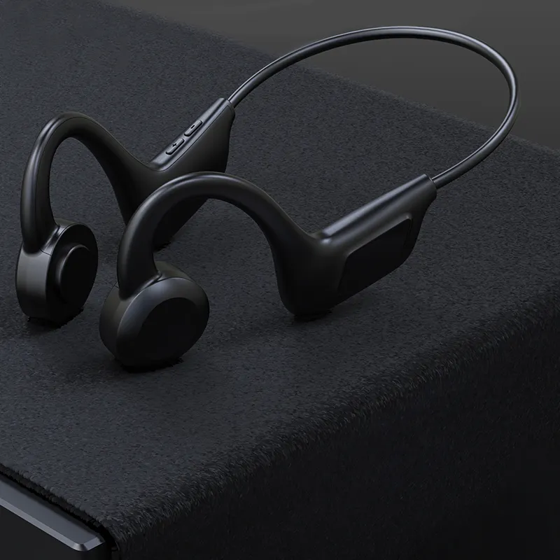 2023 customized logo air conductive Earphone Monaural Bluetooth earbud Headset on wholesale factory