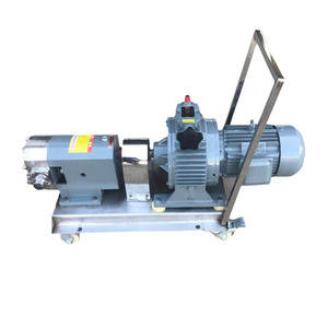 Pompe rotative à lobes en acier inoxydable haute viscosité pour aliments, miel, chocolat, stator 3RP - Product Image 4