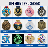 Médaille de marathon 3D en relief personnalisée professionnelle, médailles de finisseur en métal durable de qualité supérieure avec support de conception gratuit