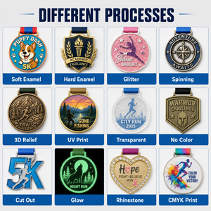 Medalla de Maratón 3D de Alto Relieve Personalizada y Profesional, Medallas de Finalista de Metal Duradero de Primera Calidad con Soporte de Diseño Gratuito - Product Image 4