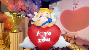 San Valentino decorazione esterna gonfiabile cupido con cuore d'amore, con luci a LED dolce san valentino decorazioni per la festa di nozze a casa - Product Image 5