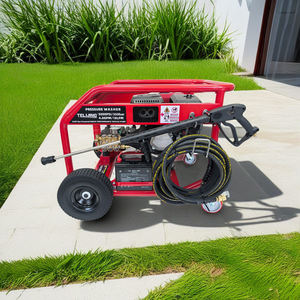 Hidrolavadora de Gasolina de Ultra Alta Presión 350 bar 5000PSI 16HP con Ruedas Silenciosas, Manguera de 15m y Bomba AR para Limpieza Antioxidante de Cubiertas de Puentes - Product Image 2