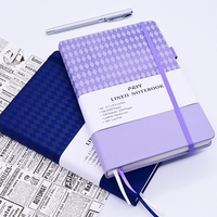 Juego de Regalo de Cuaderno de Lujo A5, Diario de Cuero Personalizado con Tapa Dura, Agenda Personalizada, Cuadernos de Escritura para Oficina y Escuela