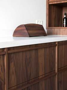 Wooden Aluminium Luxury <b>Pantry</b> Furniture for <b>Kitchen</b> Home Custom Waterfall Design Import <b>Kitchen</b> <b>Cabinet</b> with Island Table - Product Image 2