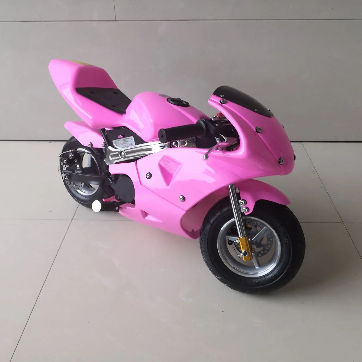 Nasıl satış 49CC 2 vuruş çekme başlangıç Mini Moto çocuk motosikleti ce ile çocuklar için