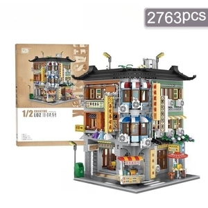 <span class=keywords><strong>LOZ</strong></span> için 2763 adet erken eğitim bulmaca DIY sokak görünümü köşe ticari yapı taşı modeli inşaat oyuncaklar kids 'için - Product Image 5