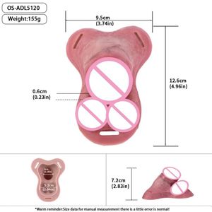 Strap on <b>Dildo</b> Cock Cages with Realistic Silicone Hollow <b>Dildo</b> for Male Penis Restraint Adult Sex Toys for Men - Product Image 6