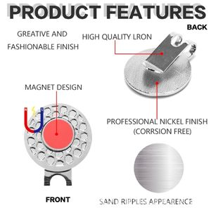 Marcadores de Pelotas de Golf Usa Mairun, Clips para Gorra, Sets Económicos para Hombres y Mujeres, Removibles, se Fijan Fácilmente a la Gorra de Golf, Regalos Premium, Modelo Usa 823 - Product Image 2