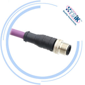 M12แบบมีรหัส5-PIN ตัวผู้กับตัวเมียแบบมีสายเคเบิลเครือข่ายไฟฟ้าแบบมีรหัสสำหรับ RS 485 - Product Image 4