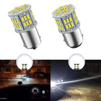 Ampoule LED YOBIS 1157 1156 BA15S BA15D BAY15D Canbus sans erreur 3030 50SMD pour feux stop et clignotants de voiture 12V 24V