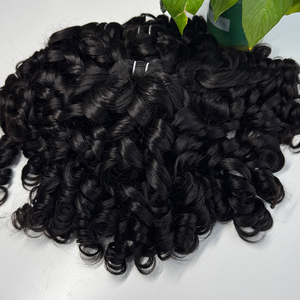 ผมมนุษย์แท้แบบดิบจากกัมพูชา แบบลอนเด้ง สีธรรมชาติ ปลายหนา ไม่หลุดร่วง - Product Image 4