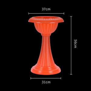 Accessoires <span class=keywords><strong>de</strong></span> mariage <span class=keywords><strong>de</strong></span> style européen Décoration <span class=keywords><strong>de</strong></span> bureau à domicile <span class=keywords><strong>Pot</strong></span> <span class=keywords><strong>de</strong></span> fleurs rétro détachable <span class=keywords><strong>Colonne</strong></span> romaine <span class=keywords><strong>Pot</strong></span> <span class=keywords><strong>de</strong></span> fleurs en plastique blanc brique rouge - Product Image 3