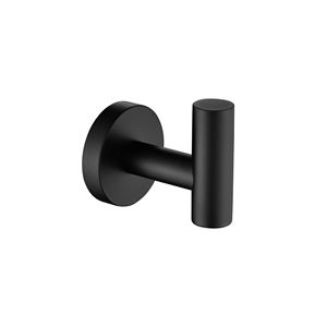 Gancho para Toallas de Acero Inoxidable Db, Negro Mate, Montaje en Pared sin Taladro, Accesorio de Baño, Diseño Minimalista - Product Image 1