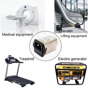 Kualitas tinggi sekrup dipasang Terminal modul masuk Filter 2A EMI Filter daya soket IEC C14 dengan tempat Sekring tunggal - Product Image 5