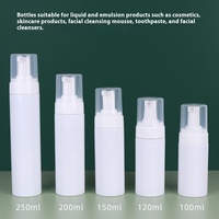 Pasokan Langsung Pabrik Botol Busa PET Silinder 150ml 100ml Custom-Made, Dilapisi UV, Siap Kirim, Untuk Serum Perawatan Kulit