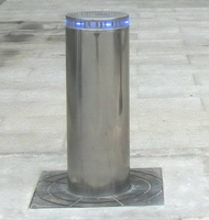 Barre verticale électrique automatique en acier inoxydable, 3 m, 304, avec lumière led, sécurité de stationnement, pour la sécurité des portes