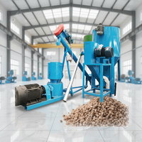 Nouvelle machine à granulés d'aliments pour animaux de haute qualité, capacité 200 kg/h, construction en acier inoxydable pour la granulation de son de blé, Nigéria