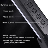 Feican RGBIC Smart LED Lampe de bureau pour Esports Design moderne avec éclairage RVB Télécommande WiFi Switch pour micros Sons de jeu