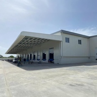 Bâtiments préfabriqués modernes en acier, entrepôts métalliques, structures de hangars industriels, ateliers et usines pour la livraison à Trinité-et-Tobago