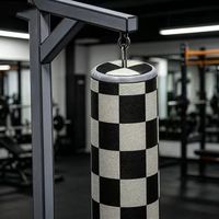 Support de sac de sable pour équipement de fitness, en matériau PU et structure métallique, hauteur réglable, pour sacs de frappe, sacs de boxe et bancs d'entraînement