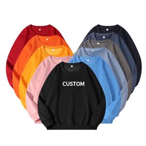 เสื้อสเวตเชิ้ตคอกลมโอเวอร์ไซส์ ผ้าฝ้ายวินเทจ ยูนิเซ็กซ์ น้ำหนัก 360 กรัม ผ้าฟลีซรักษ์โลก สำหรับฤดูหนาว ปักโลโก้แบบ 3 มิติ - Product Image 2
