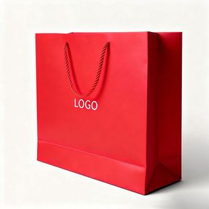 Sac d'épicerie personnalisé à expédition rapide, recyclable, directement de l'usine, sac en papier écologique avec poignées torsadées - Product Image 1