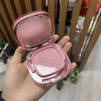 Boîtier compact vide en plastique pour coussin d'air, conteneur de maquillage pour fond de teint et poudre libre, emballage cosmétique rechargeable, vente en gros