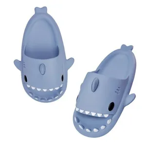 Droshipping Products 2024 Indoor Shark Slippers Outdoor Beach Slides Bathroom Non-slip Thick Sandals