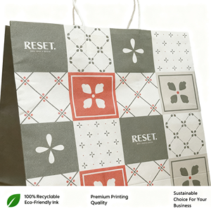 Custom Eco Friendly <b>Biodegradable</b> Brown Fast Food to Go Delivery Paperbag Restaurant Takeout Packaging Take Away Kraft <b>Paper</b> Bag - Product Image 3