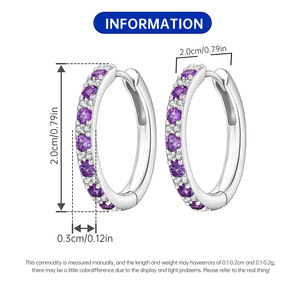 ต่างหูห่วงทำจากหินสีขาวแบบใหม่ต่างหูมีสไตล์เหมาะสำหรับเป็นของขวัญสำหรับครอบครัวหรือแฟนสาว - Product Image 5