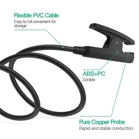 Chargeur USB pour montre connectée Garmin Forerunner 30/35/235/230/630/735 Lily 2 XT, câble de chargement Vivomove Trend/HR Approach S20
