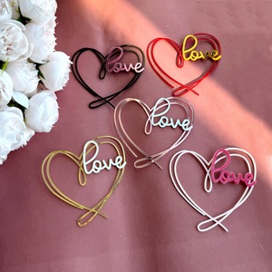 Decoraciones de Pastel Acrílicas con Forma de Corazón y Dulzura, para el Día de San Valentín, Festival Qixi, Estilo Instagram - Product Image 2